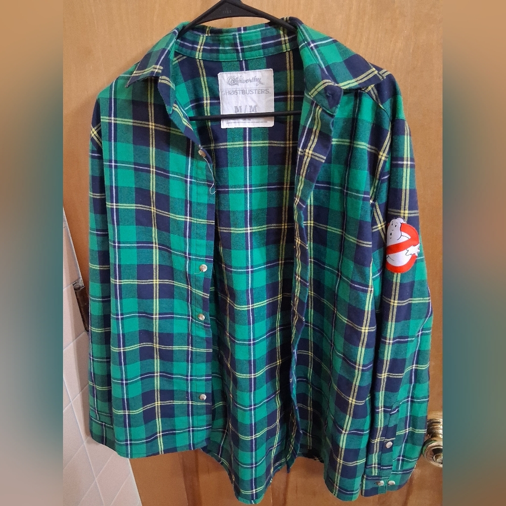 Cakeworthy Ghostbusters Flannel - image 1